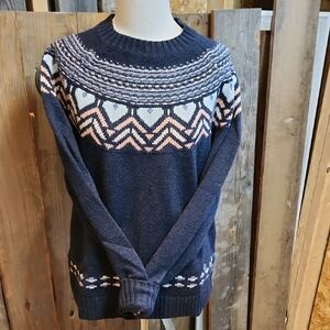 Kari Traa Navy Patterned Sweater